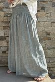 Marina Chalk Stripe Palazzo Pant Khaki